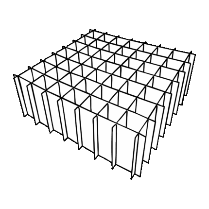 DIE-CUT NESTING COMPARTMENT BOX